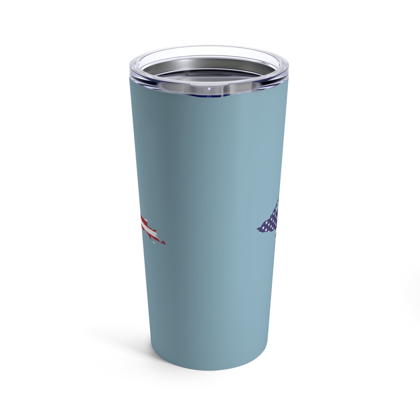 Michigan Upper Peninsula Tumbler (w/ UP USA Flag) | Opal Blue - 20oz