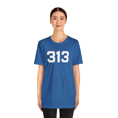 Detroit '313' T-Shirt (Athletic Font) | Unisex Standard Fit