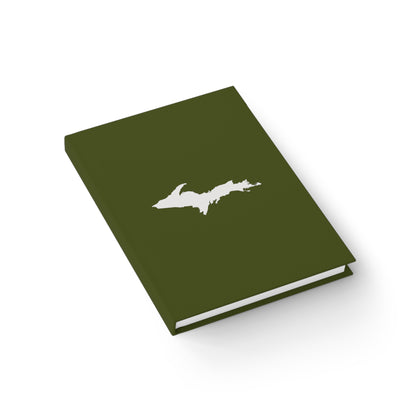 Michigan Upper Peninsula Blank Sketchbook (w/ UP Outline) | Army Green