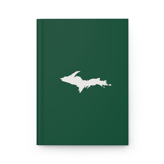 Michigan Upper Peninsula Hardcover Journal (Superior Green w/ UP Outline) | Ruled - 150pgs