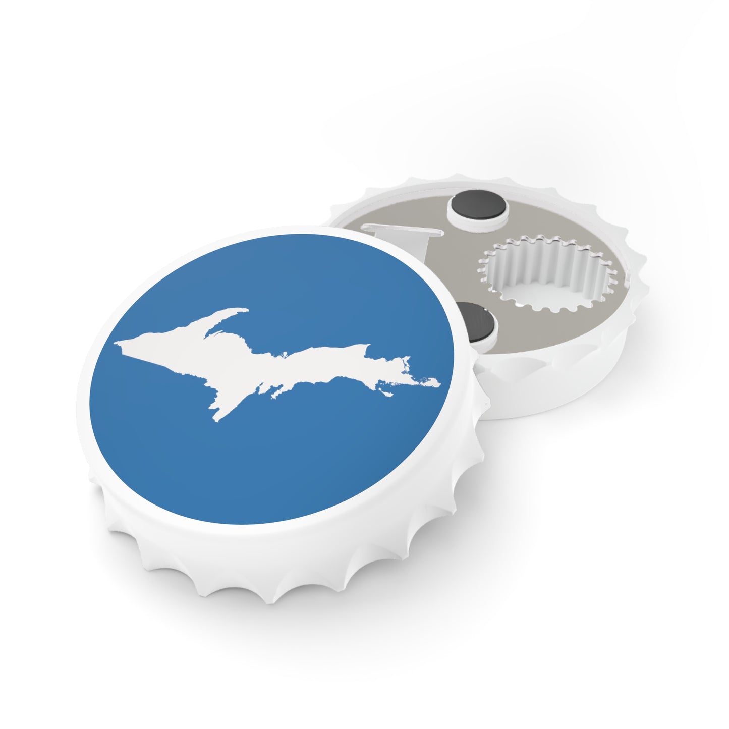 Michigan Upper Peninsula Bottle Opener (w/ UP Outline) | Lake Superior Blue