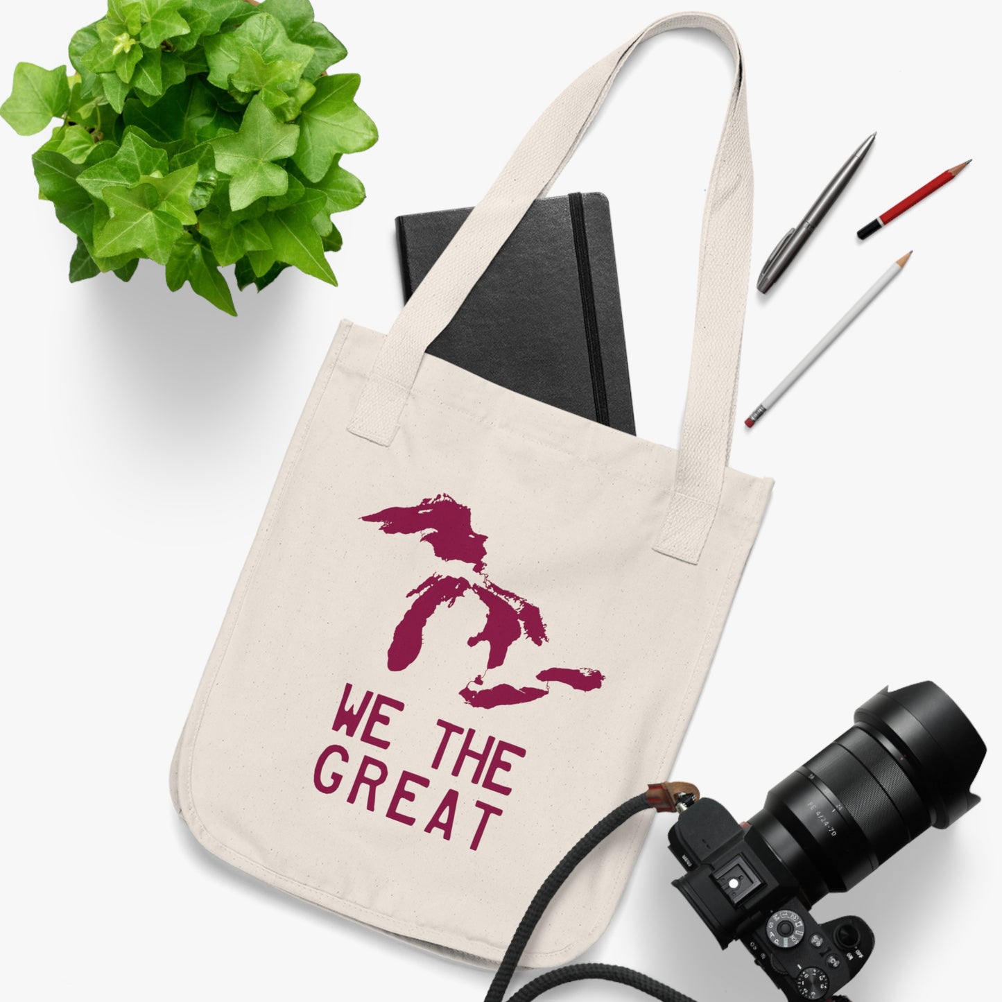 Great Lakes 'We The Great' Heavy Tote | Ruby Red