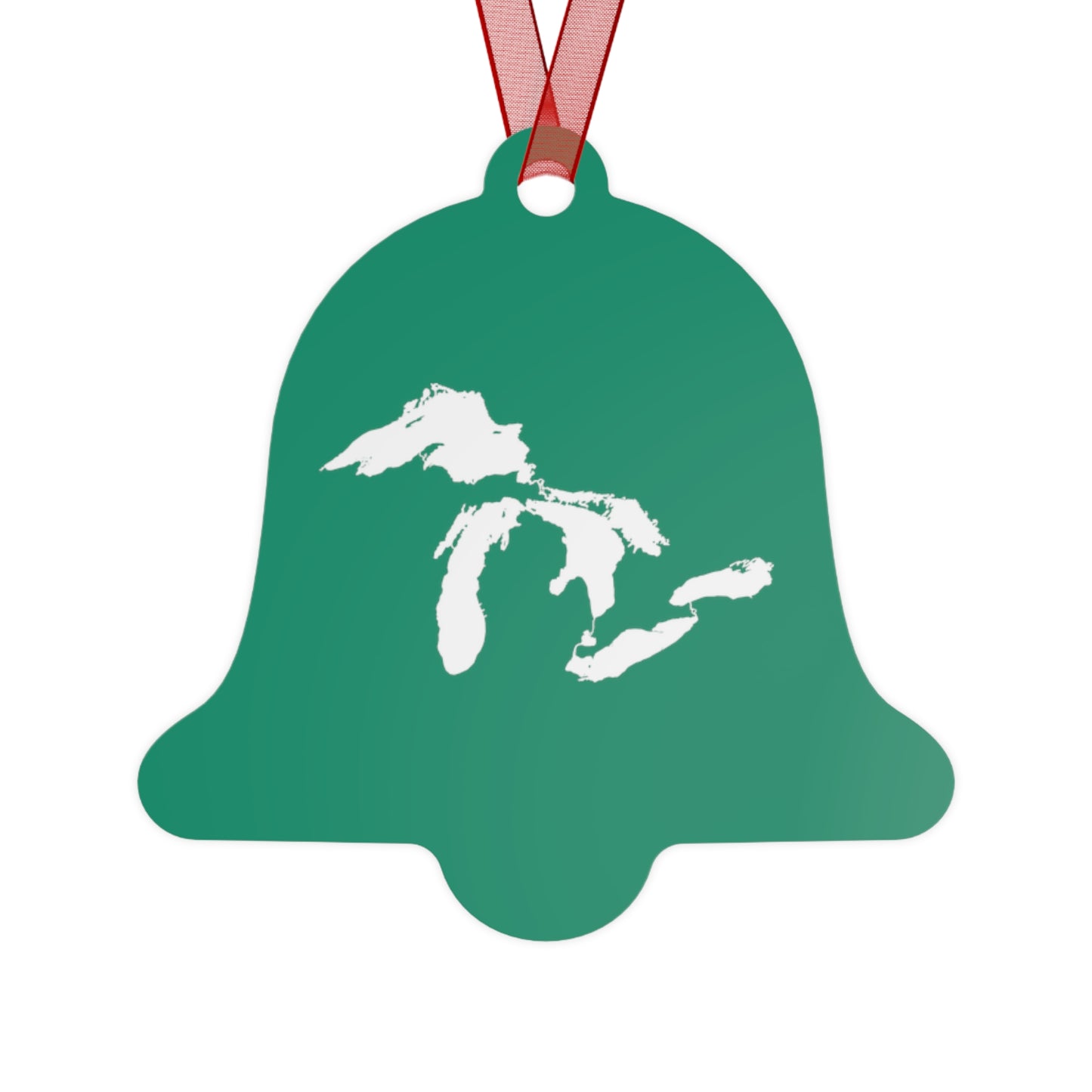 Great Lakes Christmas Ornament | Metal - Emerald Green