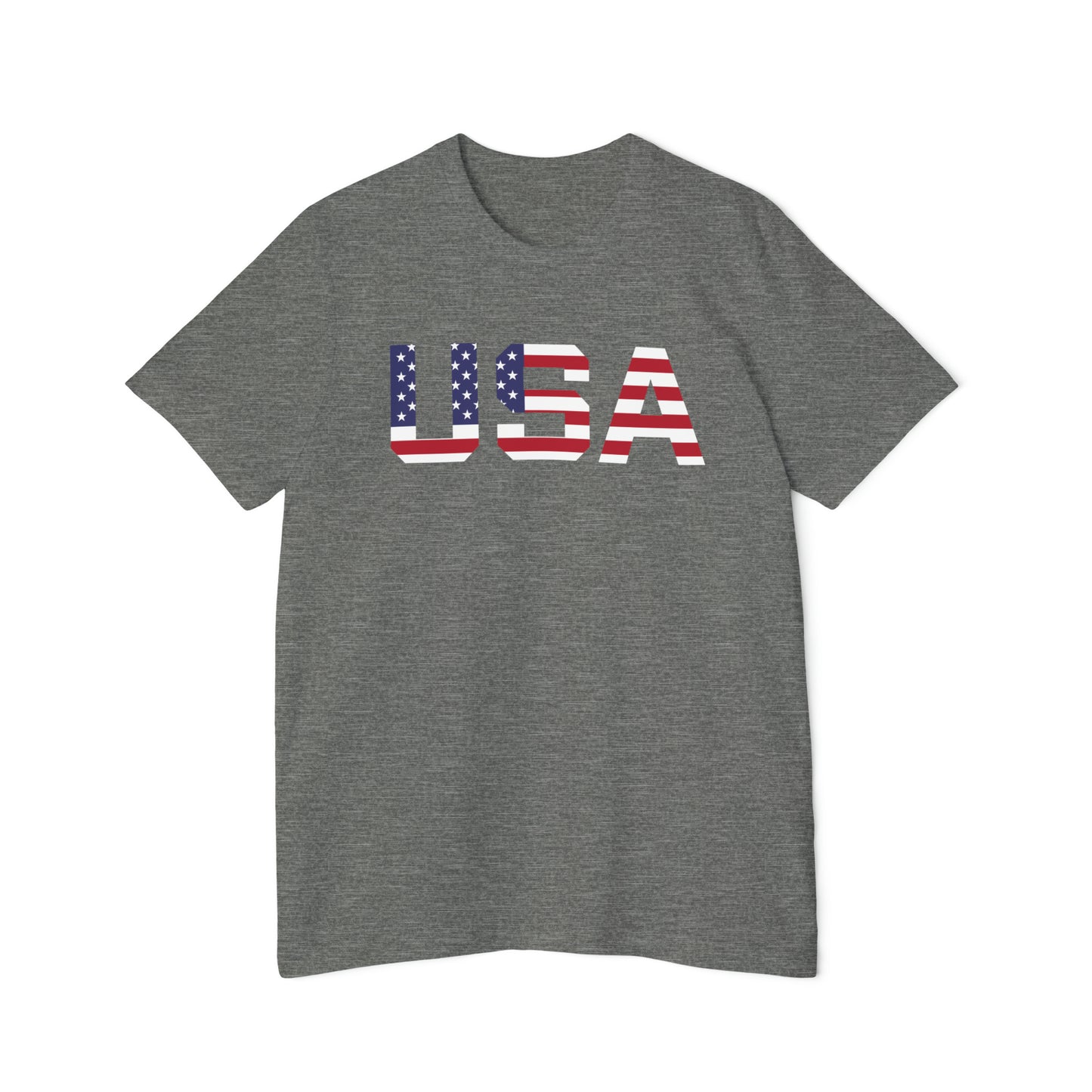 'USA' T-Shirt (Athletic Sans Flag Edition) | Made in USA