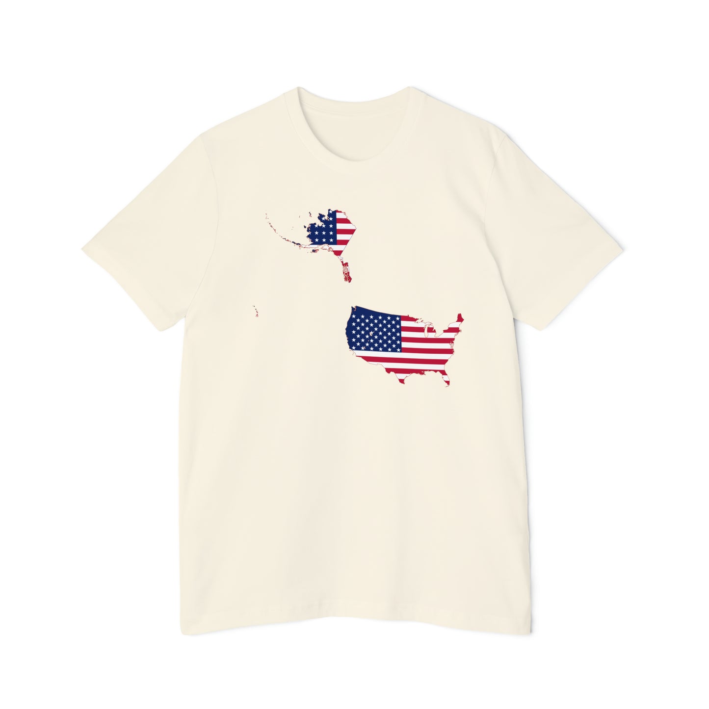 United States Flag Map T-Shirt (50 States To Scale) | Made in USA