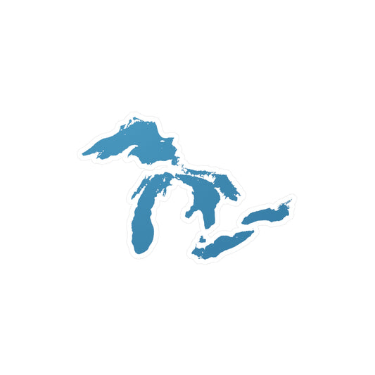 Great Lakes Kiss-Cut Windshield Decal | Lake Michigan Blue