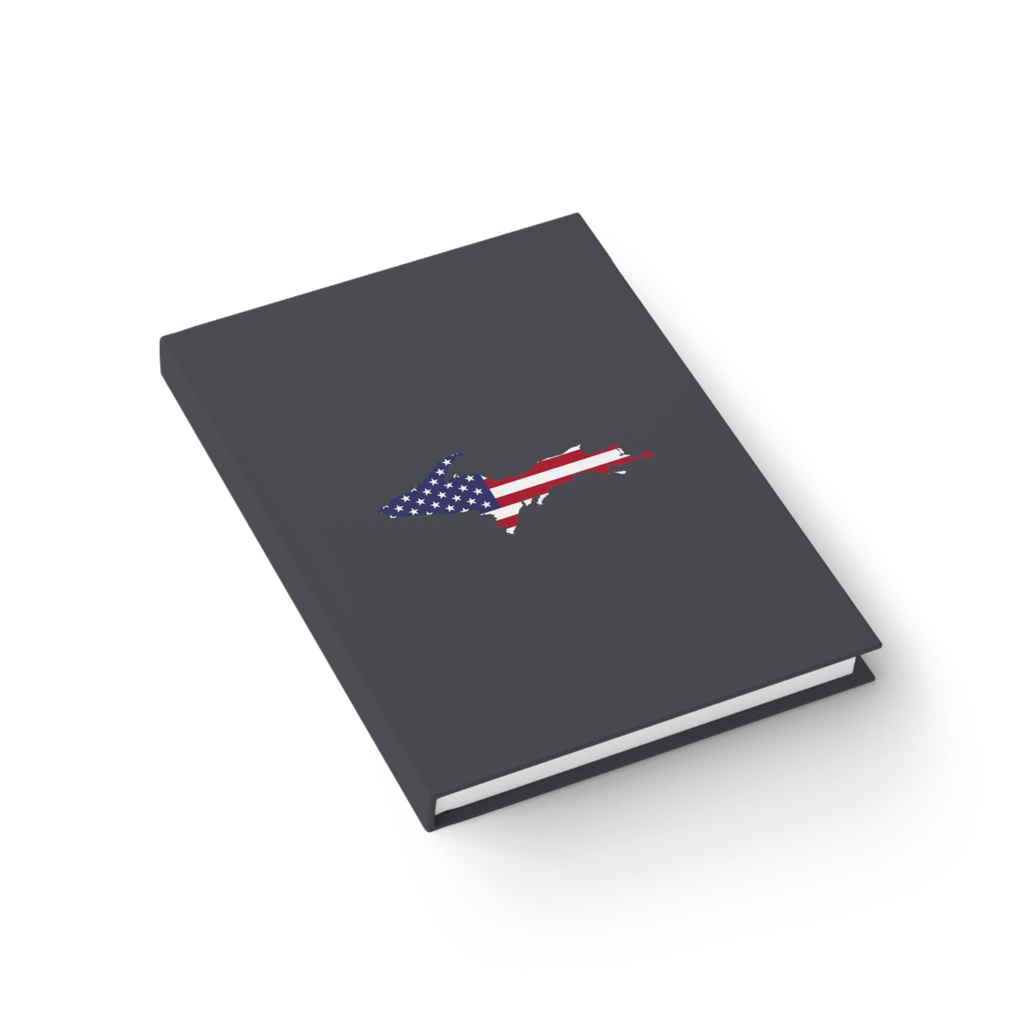 Michigan Upper Peninsula Blank Sketchbook (w/ UP USA Flag) | Iron Ore Grey