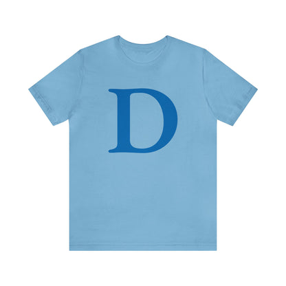 'Old French D' T-Shirt (Azure) | Unisex Standard Fit