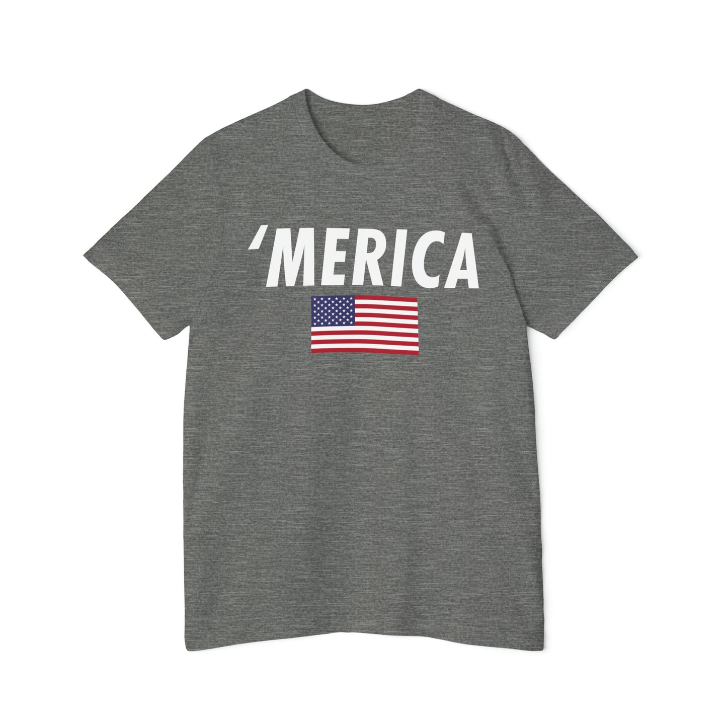 'Merica' T-Shirt (Oblique Sans Flag Edition) | Made in USA