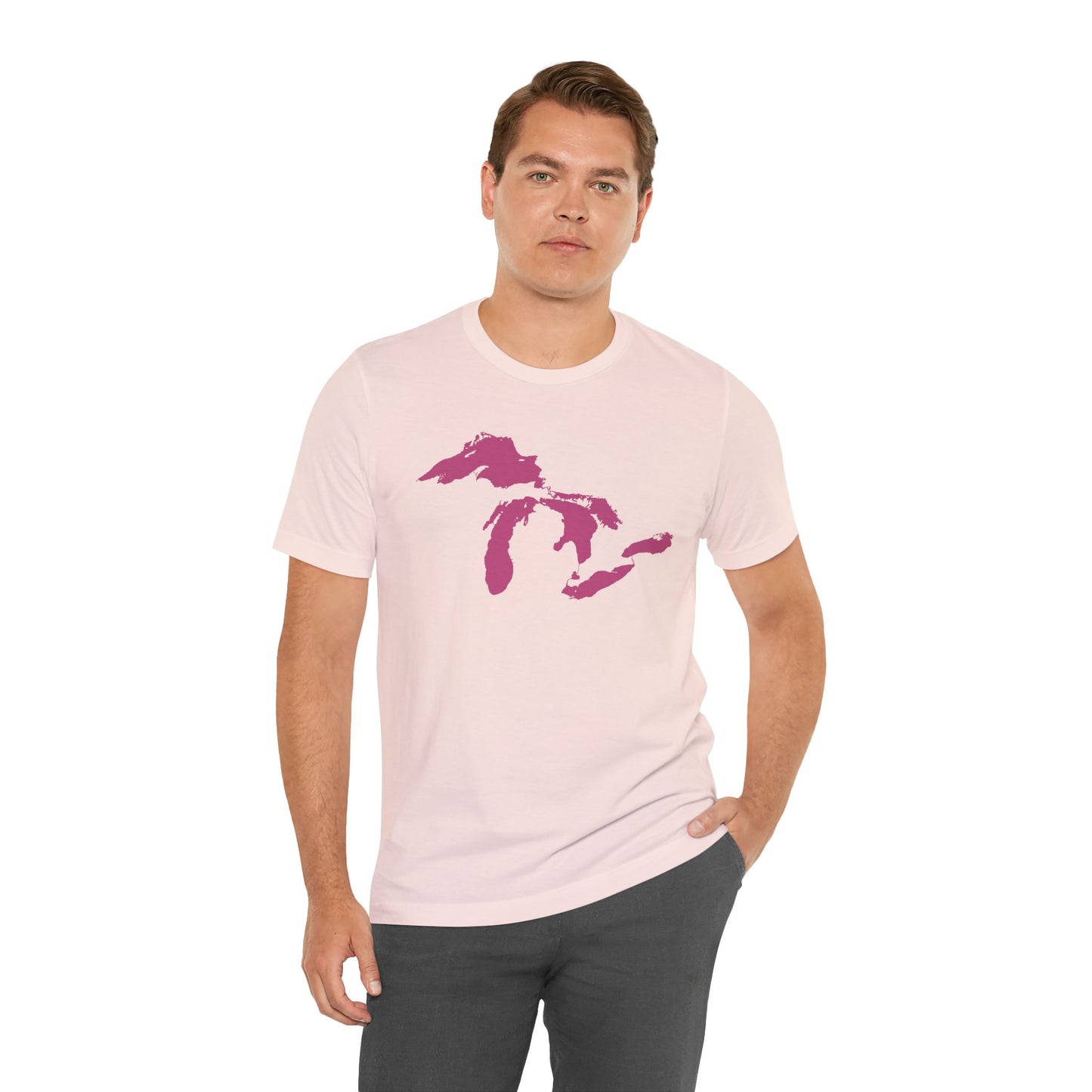 Great Lakes T-Shirt | Unisex Standard - Apple Blossom Pink