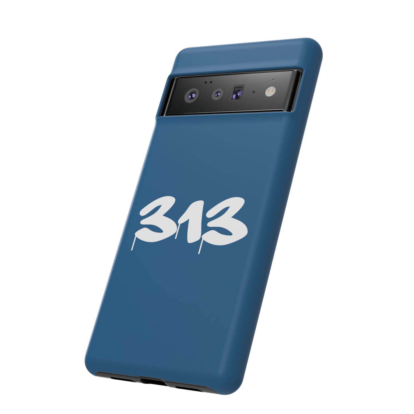 Detroit '313' Tough Phone Case (Blueberry Tag Font) | Samsung & Pixel Android