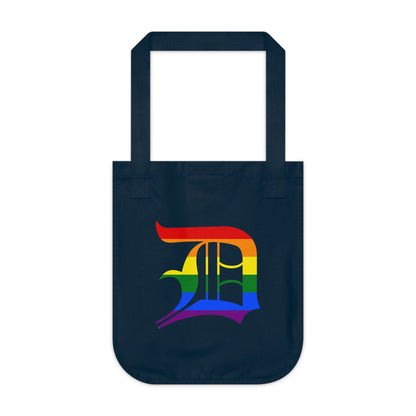 Detroit 'Old English D' Heavy Tote (Rainbow Pride Edition)