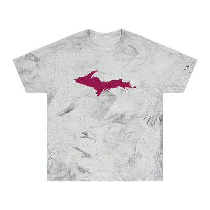 Michigan Upper Peninsula T-Shirt (w/ Ruby Red UP Outline) | Unisex Color Blast