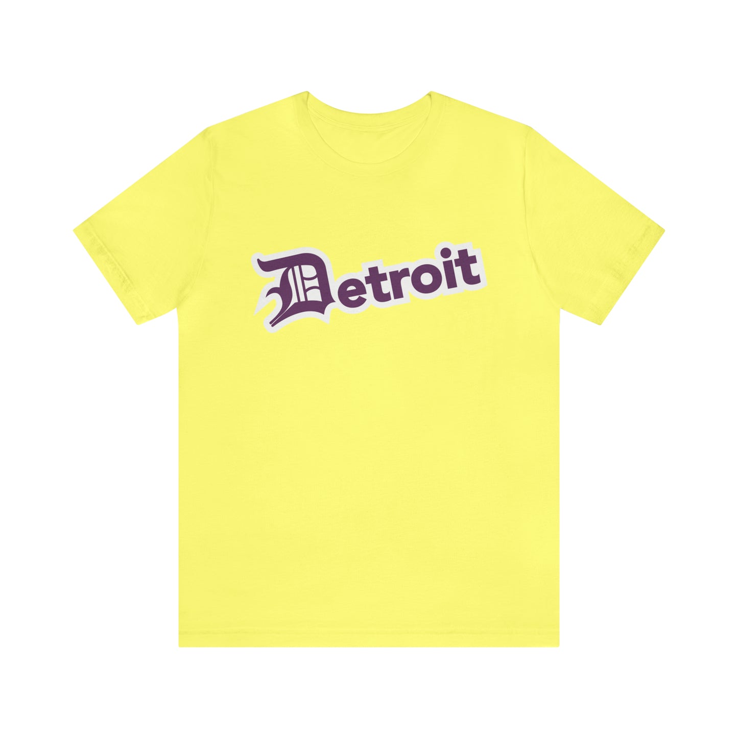 'Detroit' T-Shirt (Plum w/ Old English 'D') | Unisex Standard