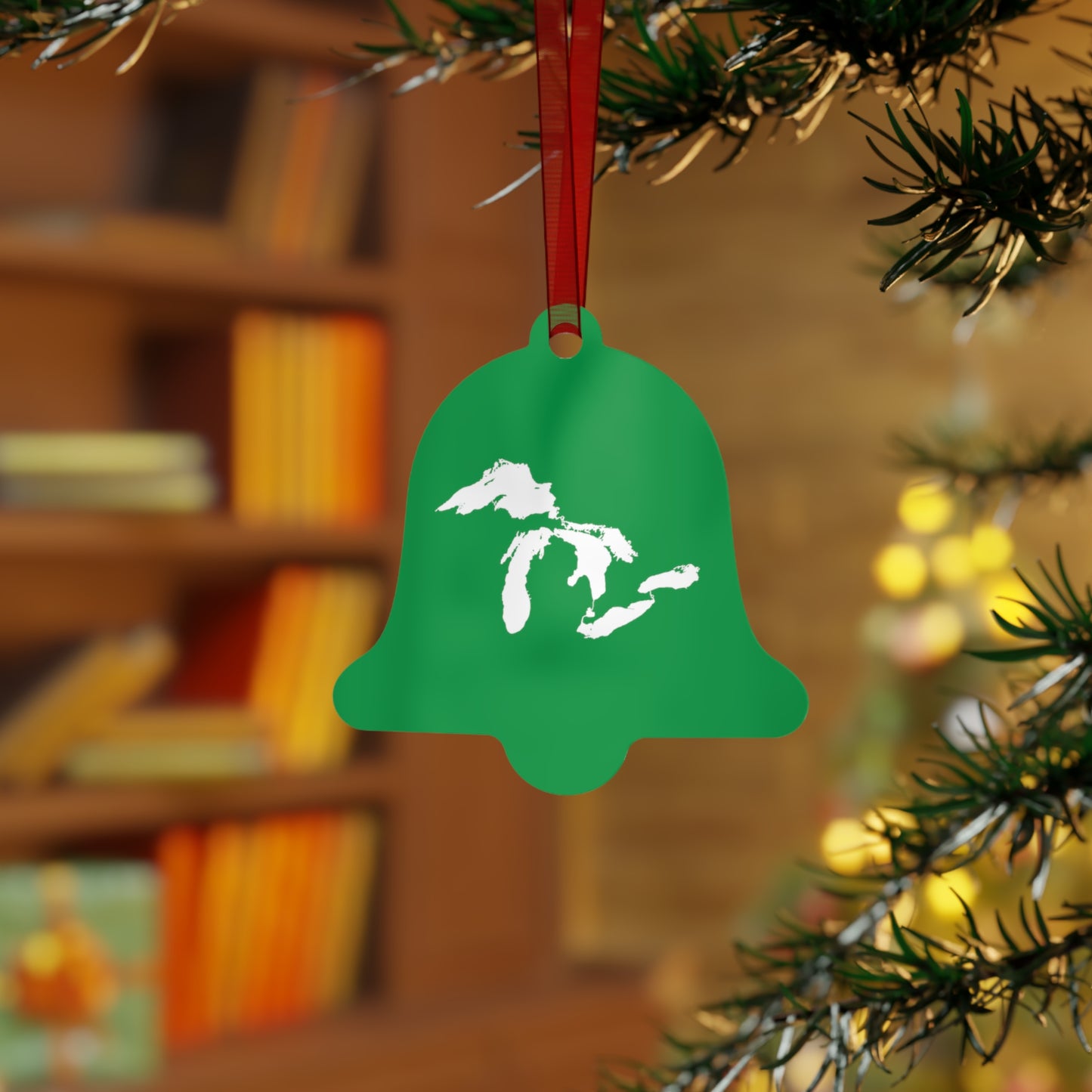 Great Lakes Christmas Ornament | Metal - Shamrock Green