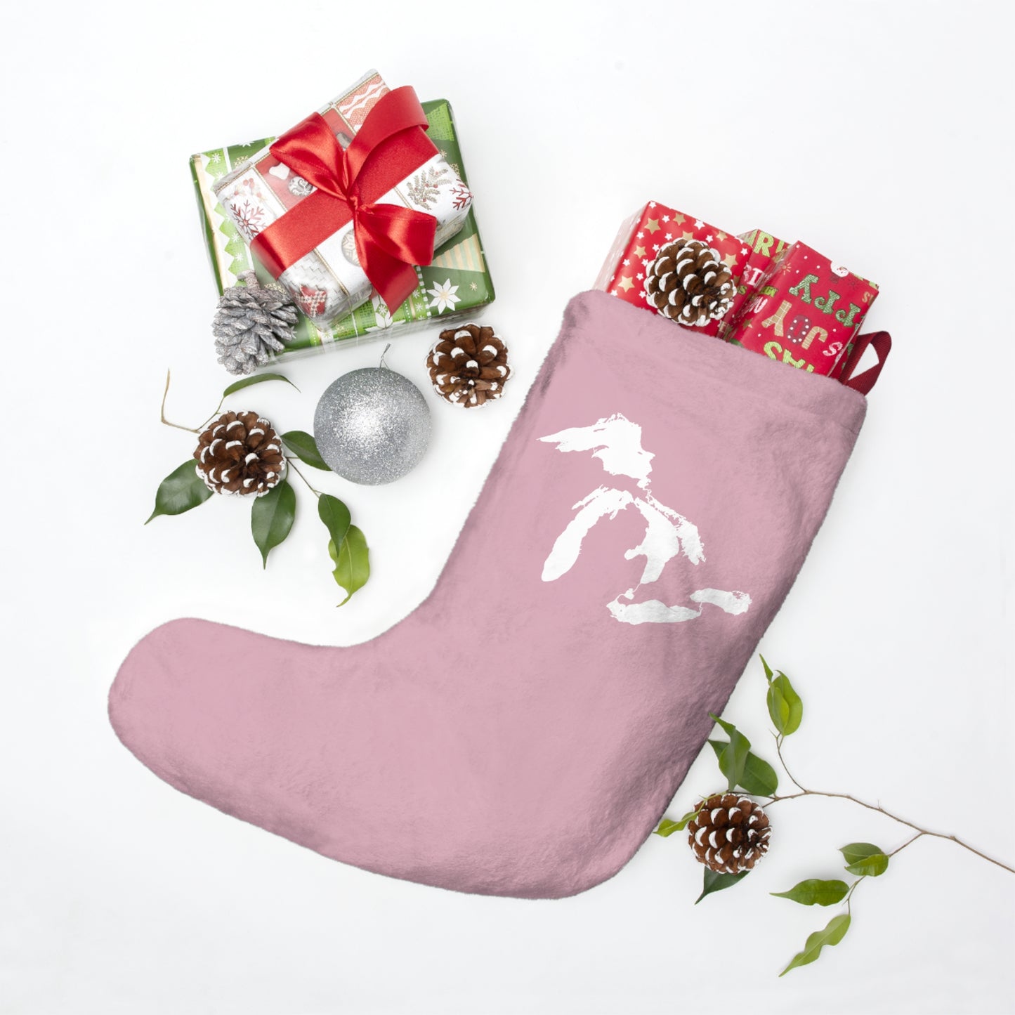 Great Lakes Christmas Stocking | French Pink