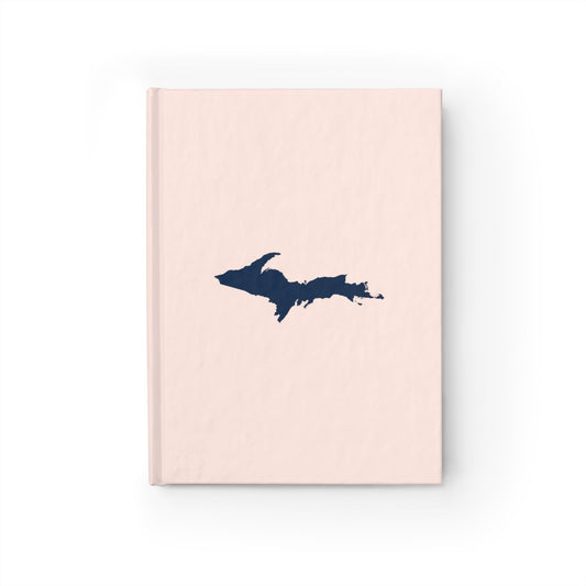 Michigan Upper Peninsula Blank Sketchbook (w/ UP Outline) | Champagne Pink