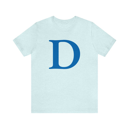 'Old French D' T-Shirt (Azure) | Unisex Standard Fit