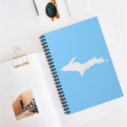 Michigan Upper Peninsula Spiral Notebook (w/ UP Outline) | DTW Blue