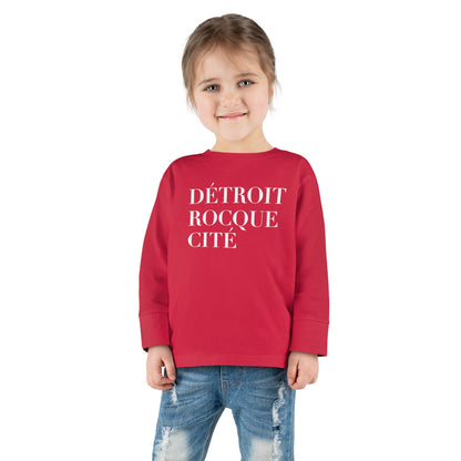 'Détroit Rocque Cité' T-Shirt | Toddler Long Sleeve