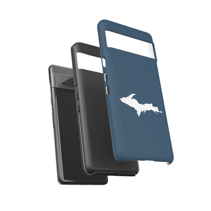 Michigan Upper Peninsula Tough Phone Case ('37 Caddie Cavalier Blue w/ UP Outline) | Samsung & Pixel Android