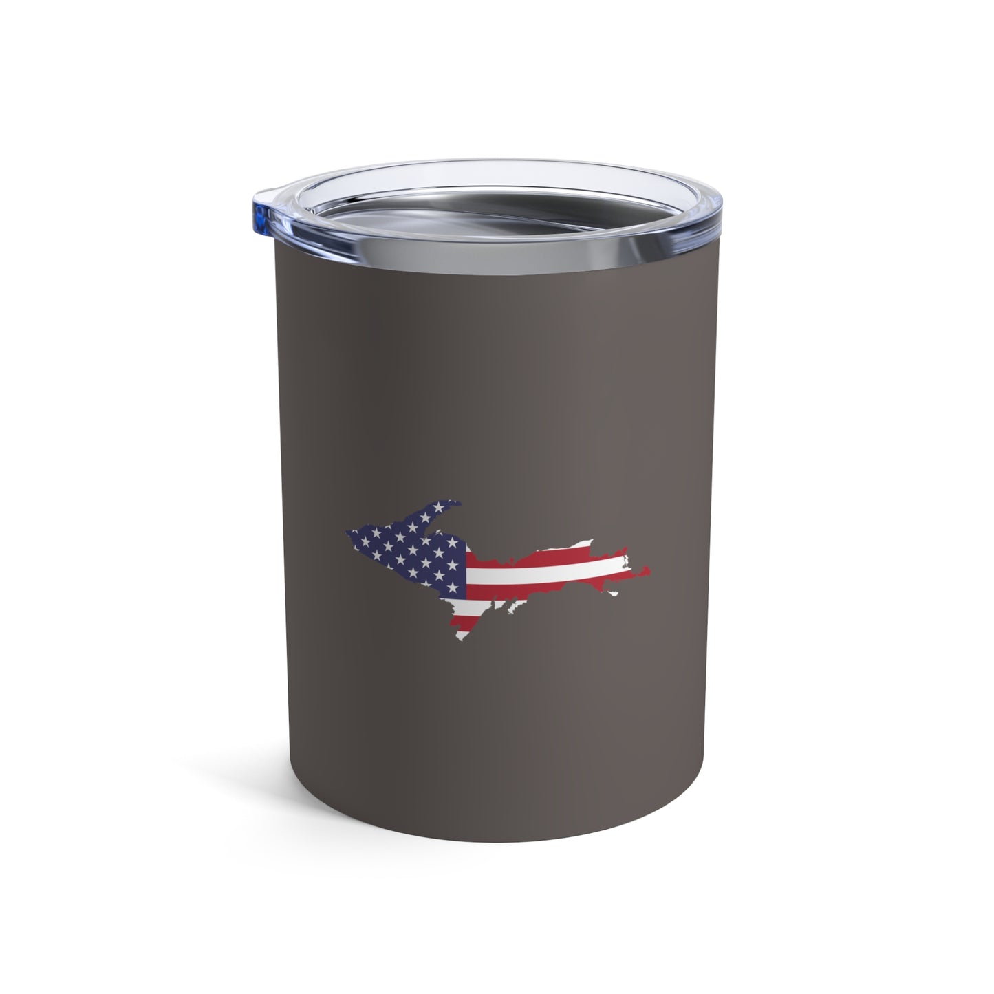 Michigan Upper Peninsula Tumbler (w/ UP USA Flag) | Warren Tank Grey - 10oz