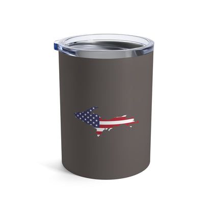 Michigan Upper Peninsula Tumbler (w/ UP USA Flag) | Warren Tank Grey - 10oz