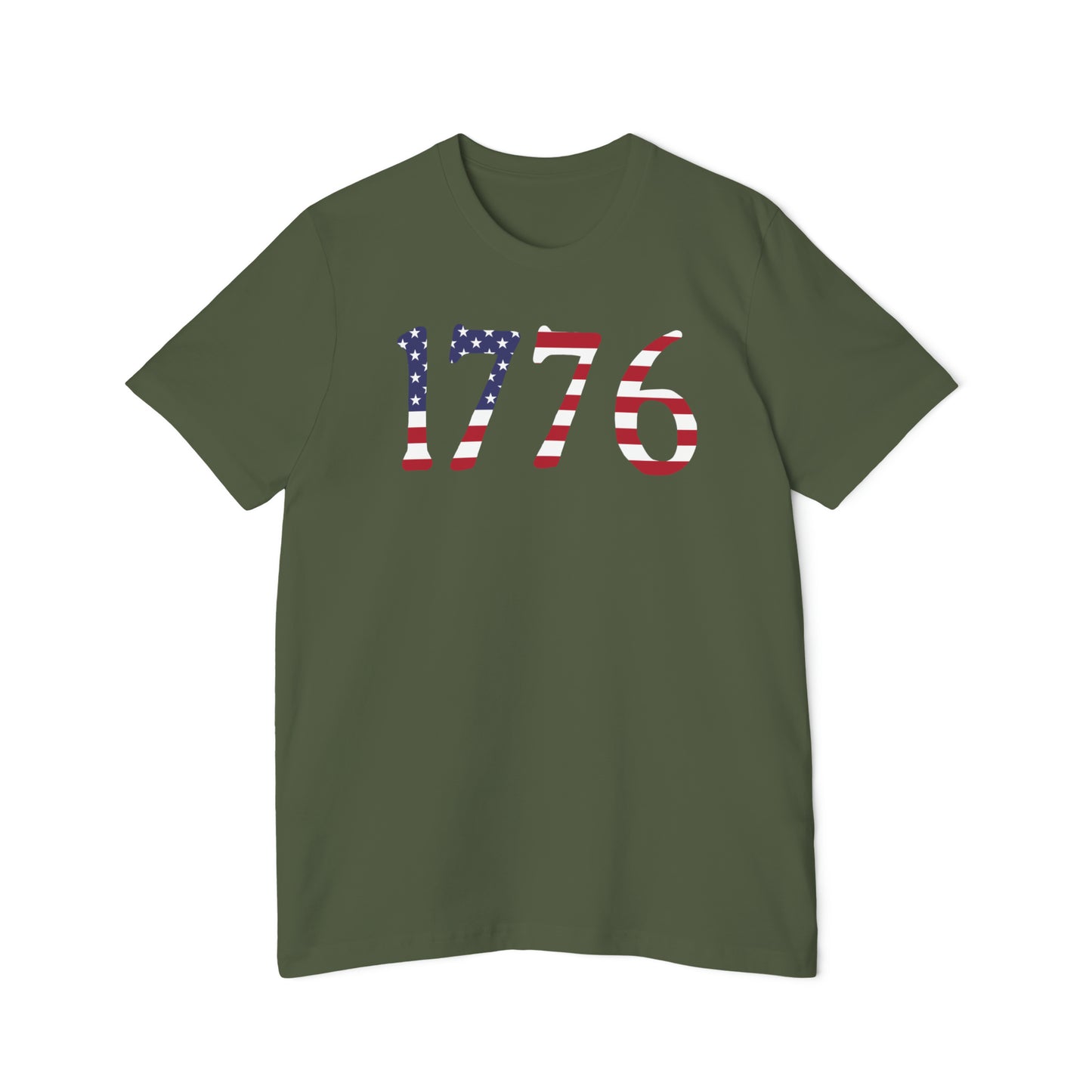 '1776' T-Shirt (Revolutionary Font Flag Edition) | Made in USA