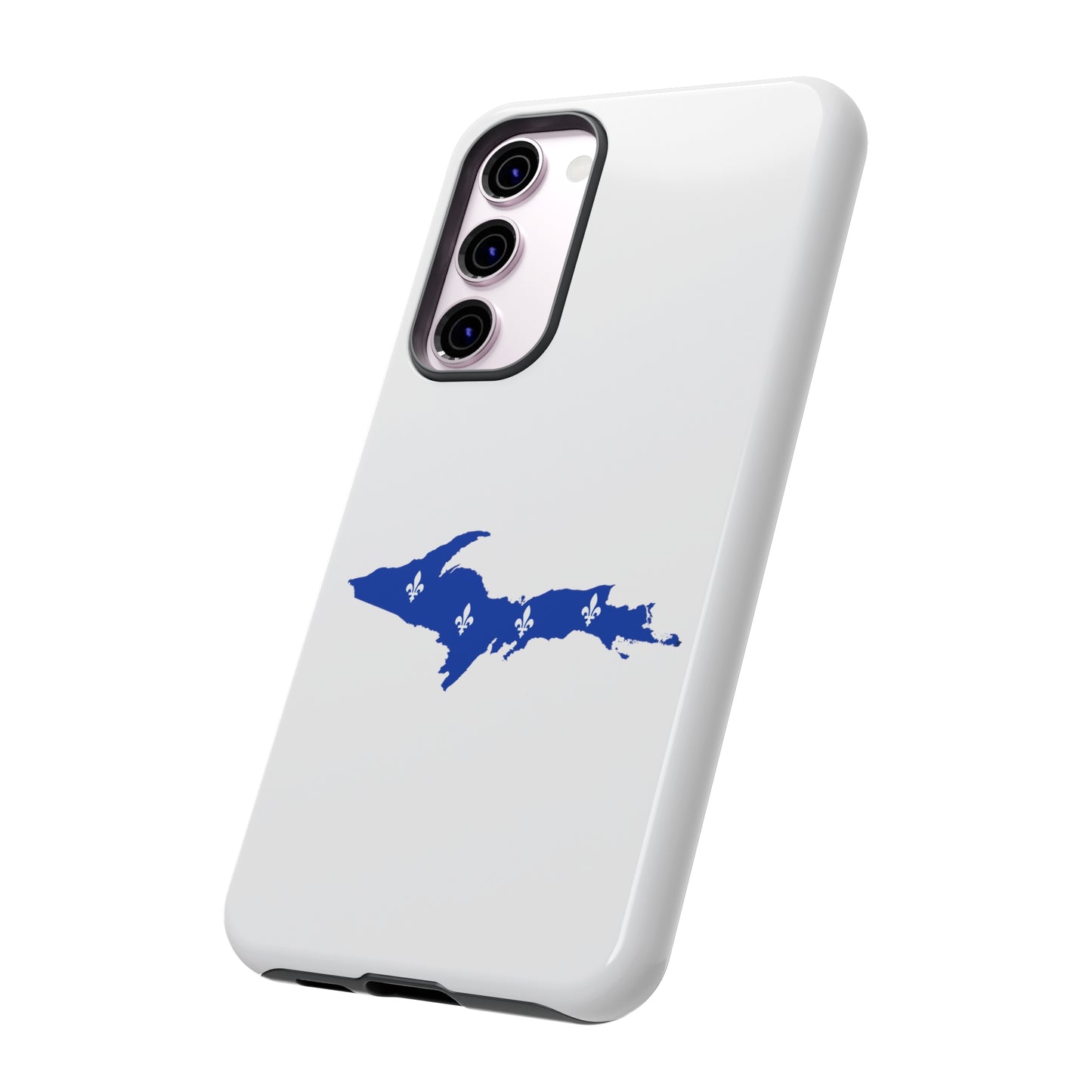 Michigan Upper Peninsula Tough Phone Case (w/ UP Quebec Flag Outline) | Samsung & Pixel Android