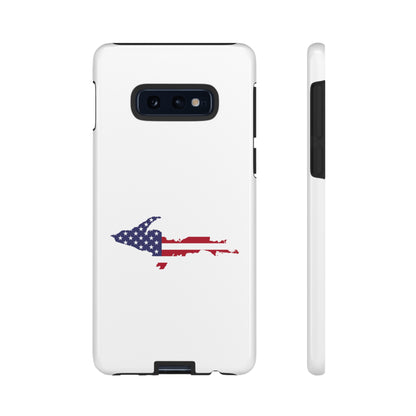 Michigan Upper Peninsula Tough Phone Case (w/ UP USA Flag Outline) | Samsung & Pixel Android