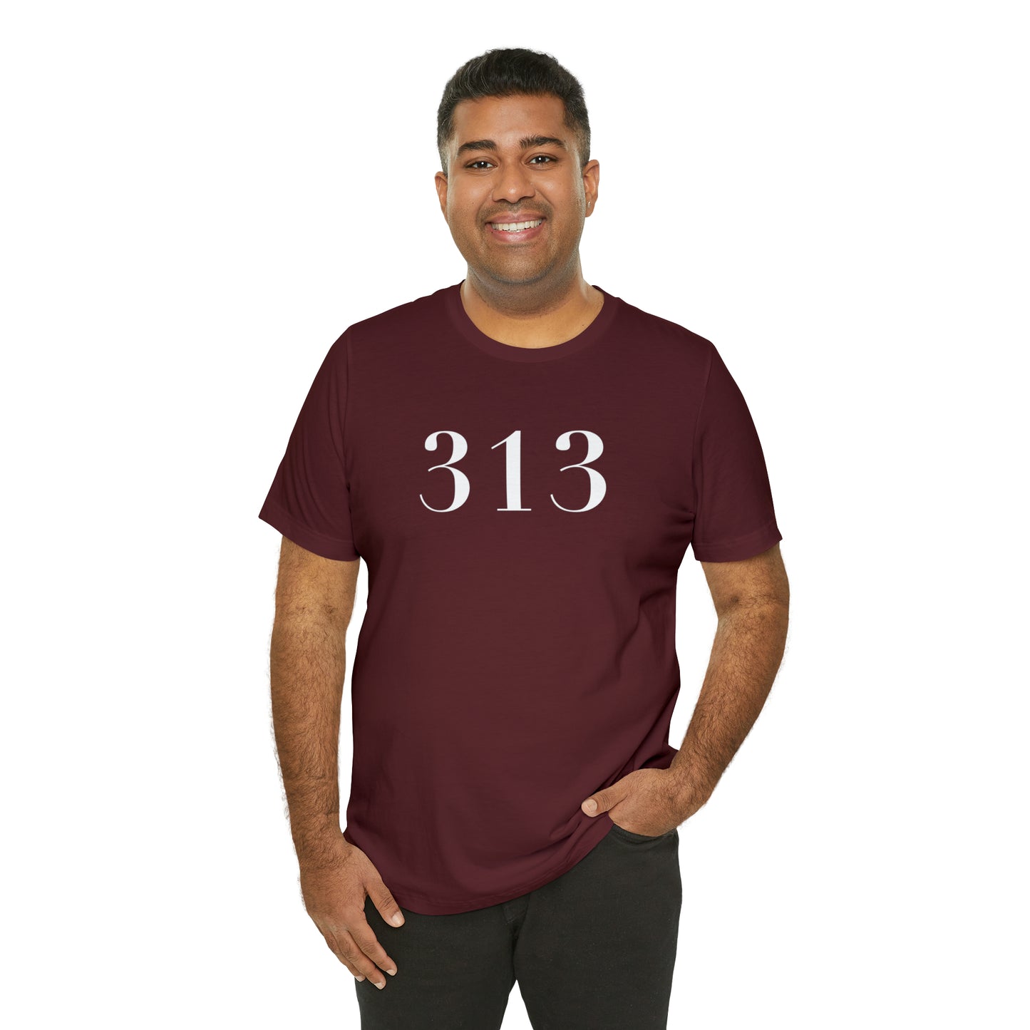 Detroit '313' T-Shirt (Didot Font) | Unisex Standard Fit