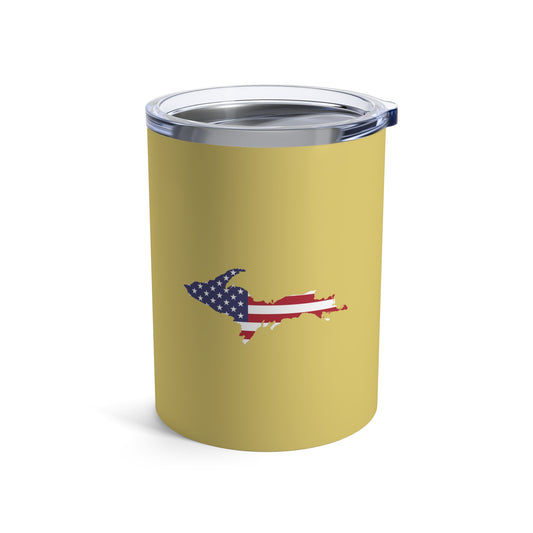 Michigan Upper Peninsula Tumbler (w/ UP USA Flag) | Plum Yellow - 10oz