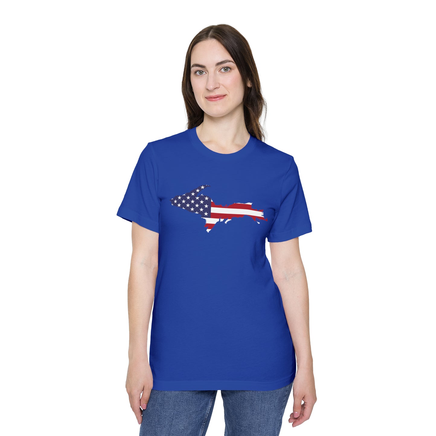 Michigan Upper Peninsula T-Shirt (Patriotic Edition) | Made in USA