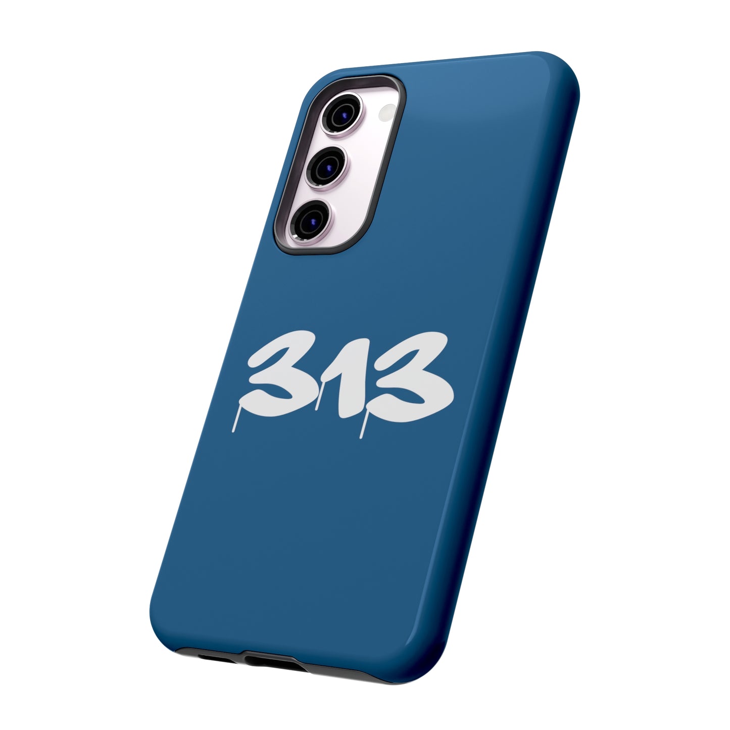 Detroit '313' Tough Phone Case (Blueberry Tag Font) | Samsung & Pixel Android