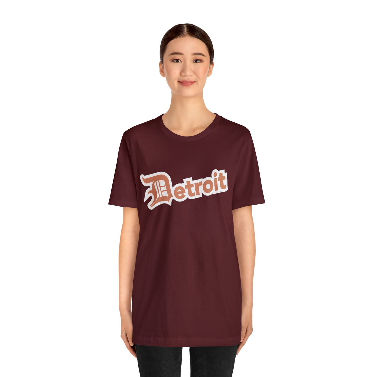 'Detroit' T-Shirt (Copper w/ Old English 'D') | Unisex Standard