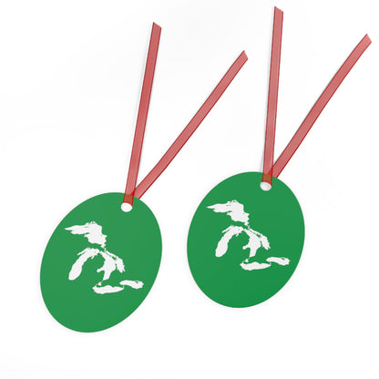 Great Lakes Christmas Ornament | Metal - Shamrock Green