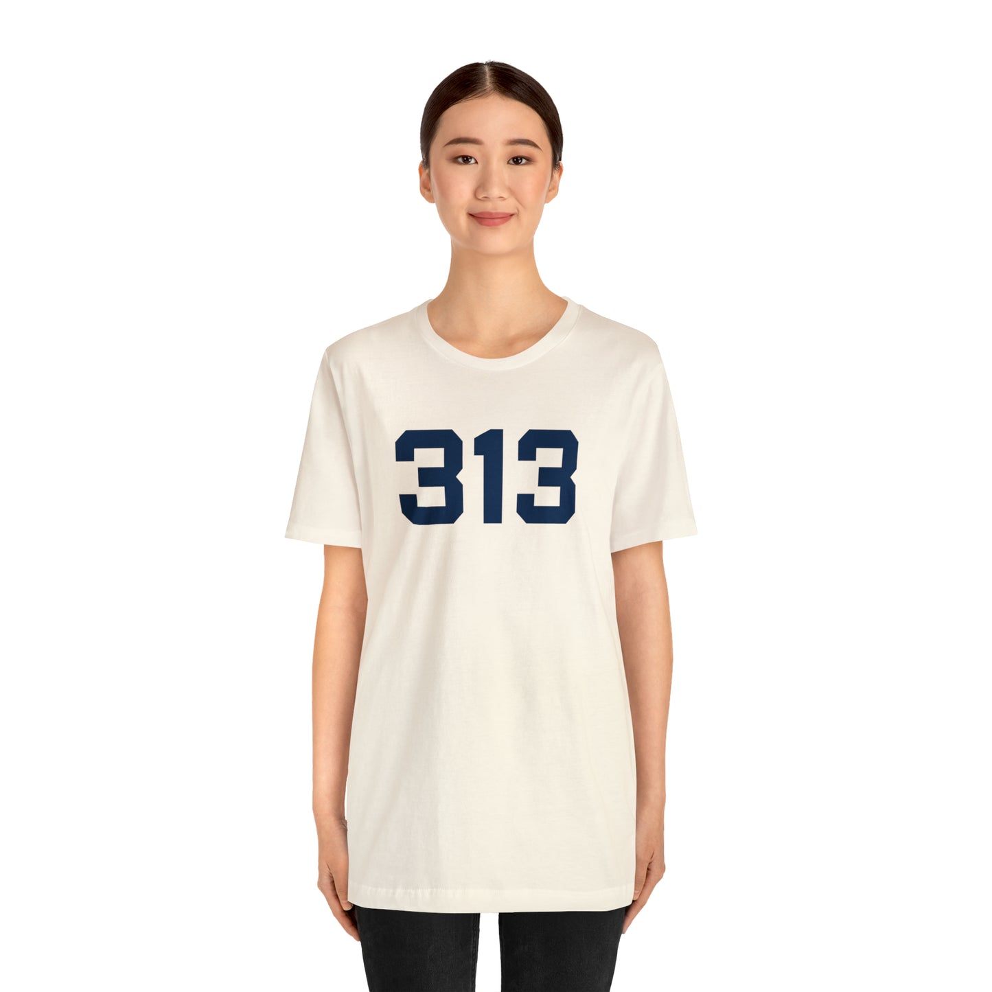 Detroit '313' T-Shirt (Athletic Font) | Unisex Standard Fit