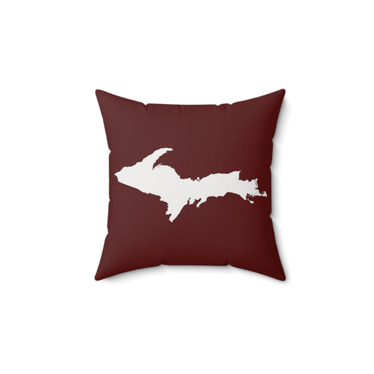 Michigan Upper Peninsula Accent Pillow (w/ UP Outline) | Cherryland Color