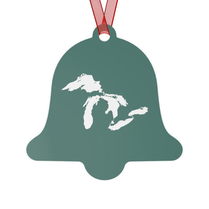 Great Lakes Christmas Ornament | Metal - Copper Green