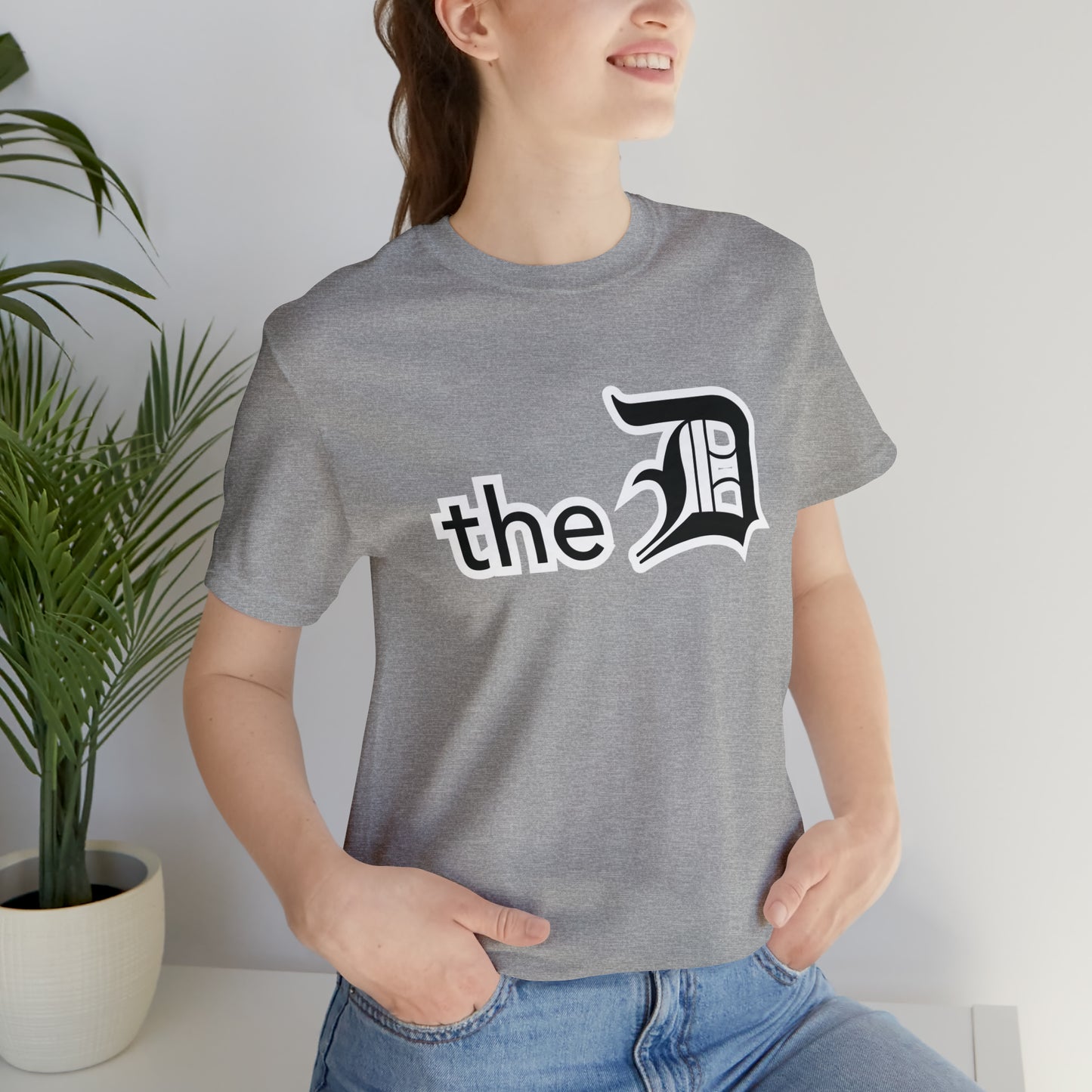 Detroit 'the D' T-Shirt (Black) | Unisex Standard