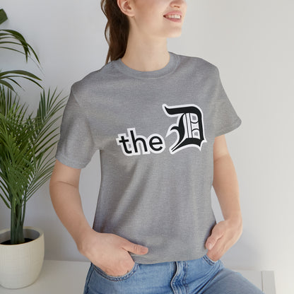 Detroit 'the D' T-Shirt (Black) | Unisex Standard