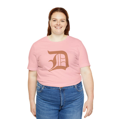 Detroit 'Old English D' T-Shirt (Copper Color) | Unisex Standard