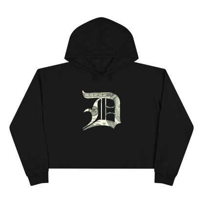 Detroit 'Old English D' Cropped Hoodie (Benjamins Edition)