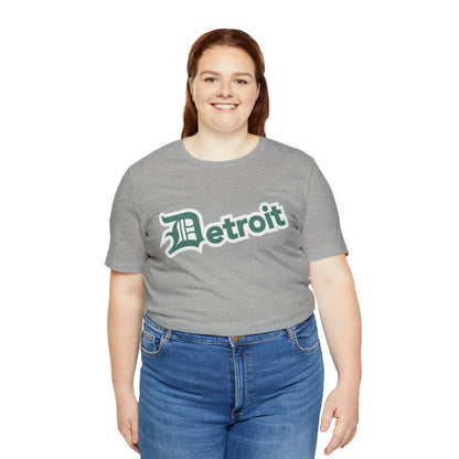 'Detroit' T-Shirt (Copper Green w/ Old English 'D') | Unisex Standard