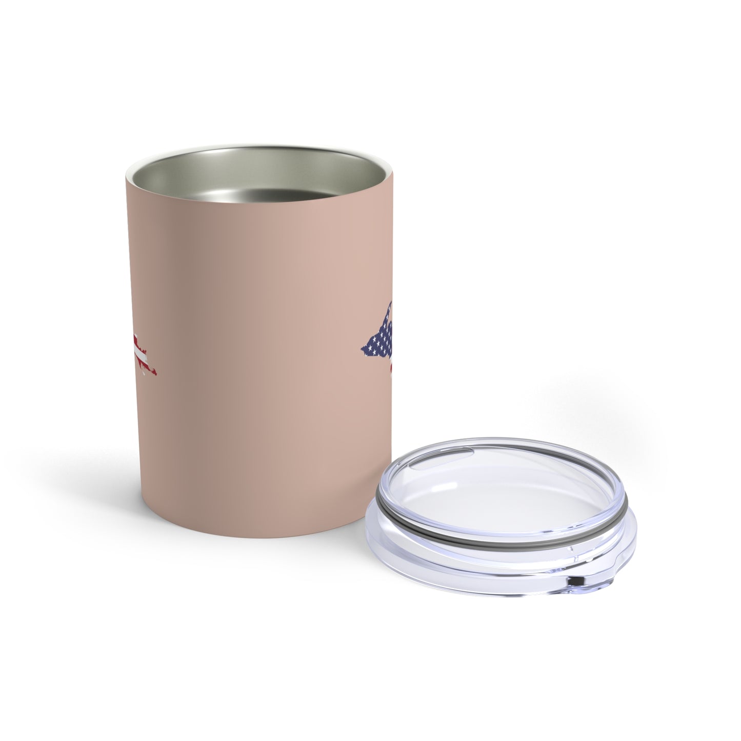 Michigan Upper Peninsula Tumbler (w/ UP USA Flag) | Rose Gold - 10oz