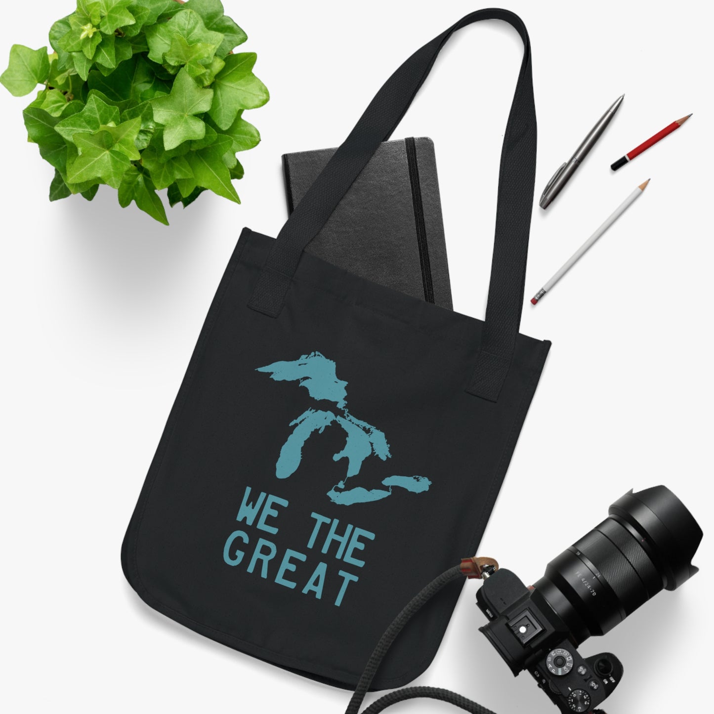 Great Lakes 'We The Great' Heavy Tote | Huron Blue