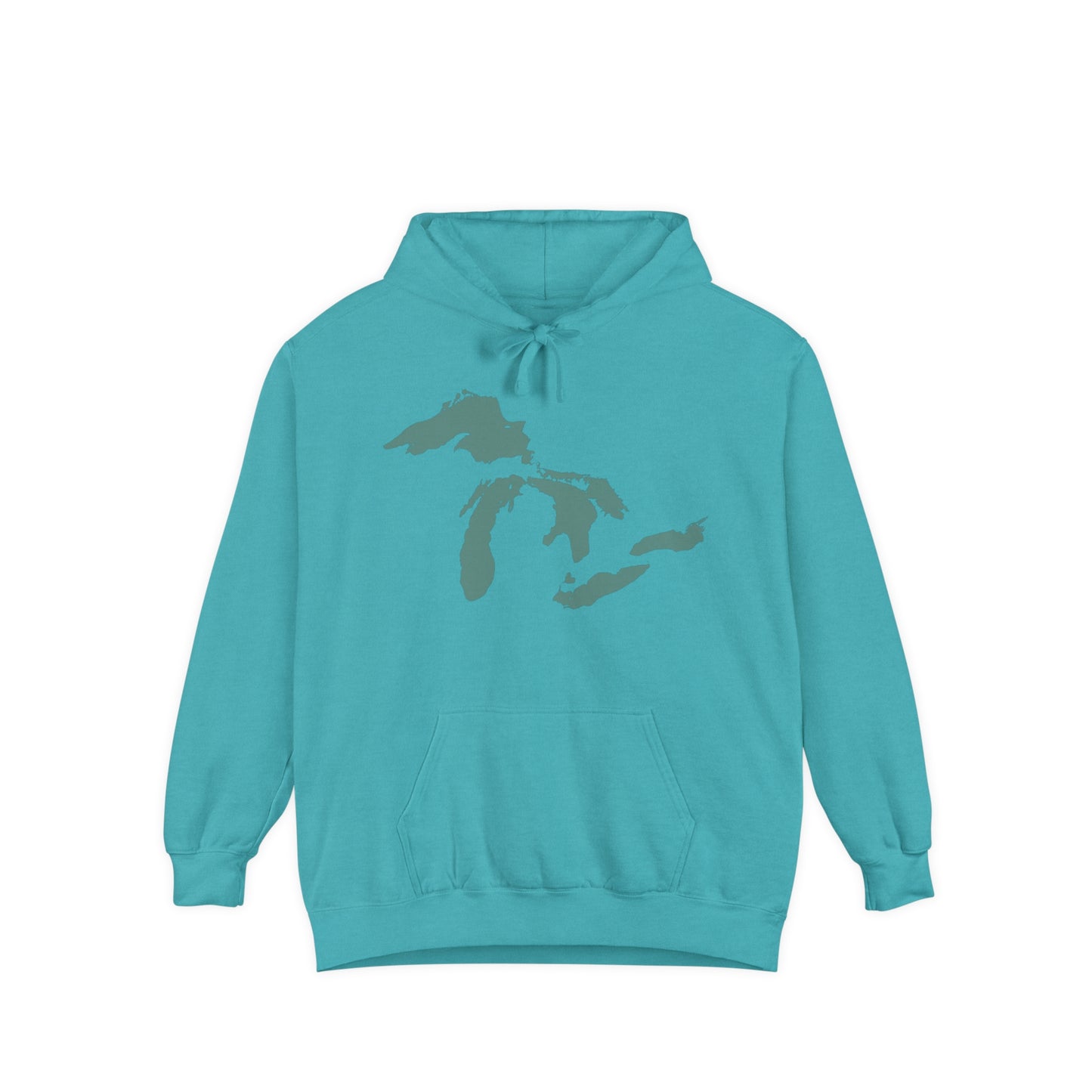 Great Lakes Hoodie (Copper Green) | Unisex Garment-Dyed