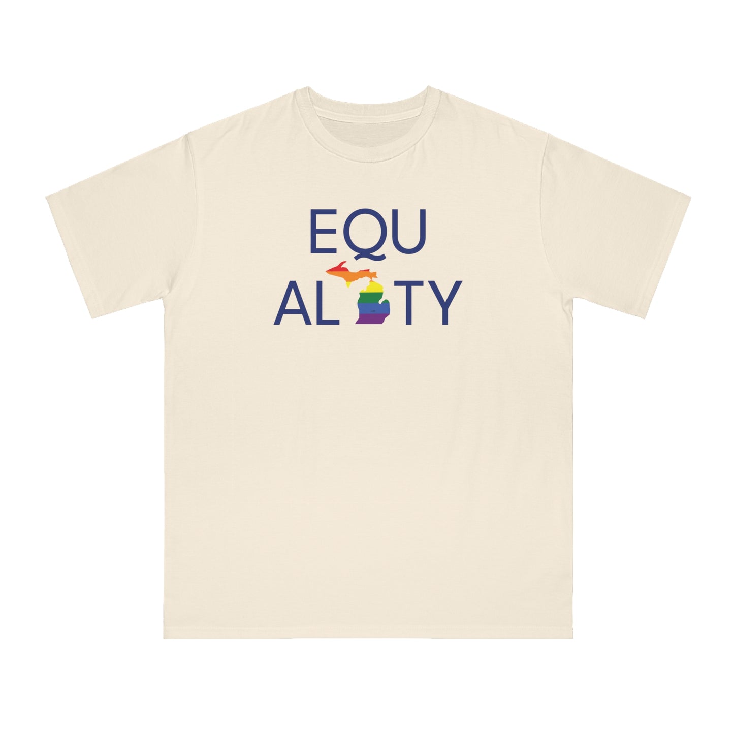 'Equality' T-Shirt (w/ MI Pride Flag) | Unisex Organic