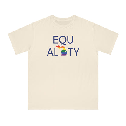 'Equality' T-Shirt (w/ MI Pride Flag) | Unisex Organic