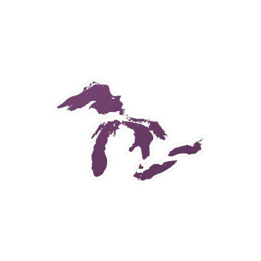 Great Lakes Kiss-Cut Windshield Decal | Plum